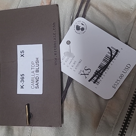 Free People x Nicholas K Kamila Top in Sand/Blush - Picture 10 of 14